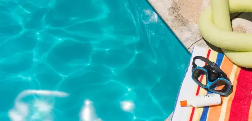 vue aérienne camping lac Chambon